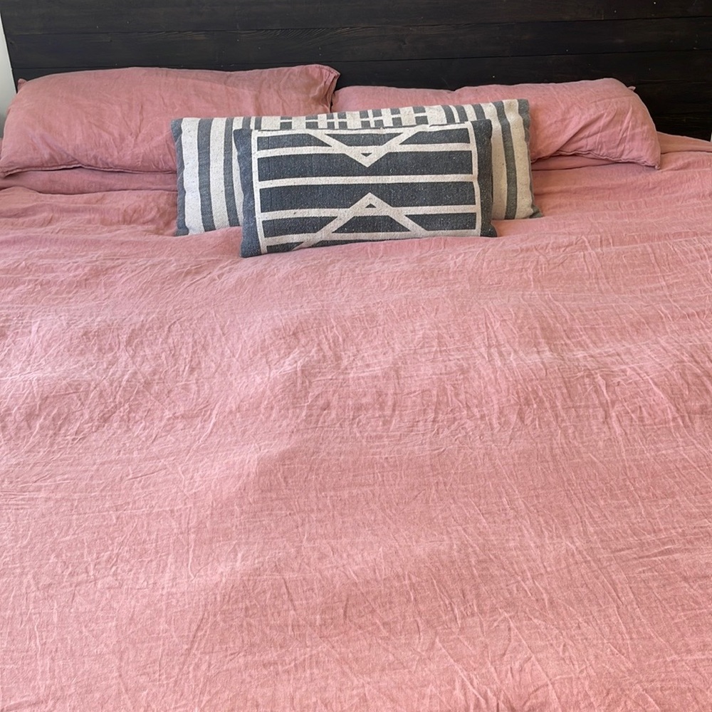 Standard king duvet and pillow shams